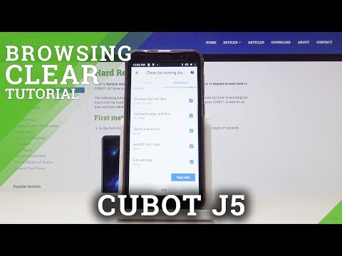 How to Erase Browser Data in CUBOT J5 - Delete History & Cookies