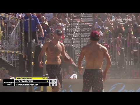 Crazy Men's Beach Volleyball Rally At The 2019 AVP Huntington Beach Open