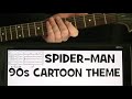 Spider-Man 90s Cartoon Theme Guitar Chords & Guitar Tab with Guitar Lesson by Joe Perry