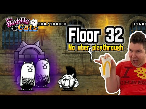 The Battle Cats - Heavenly Tower Floor 32 (No Uber) (Actually Cheese Strategy)