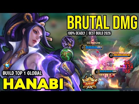 HANABI BEST BUILD 2026 | BUILD TOP 1 GLOBAL HANABI GAMEPLAY | MOBILE LEGENDS✓