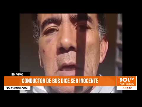 Cajamarca: conductor de bus dice ser inocente