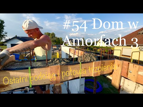 #54 Dom w Amorfach 3(G2) Przygotowanie Ostatniego Podciągu i Trzpienia Narożnego Garażu - Wylewka