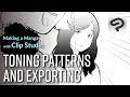 Making A Manga With Clip Studio Toning Patterns And Exporting