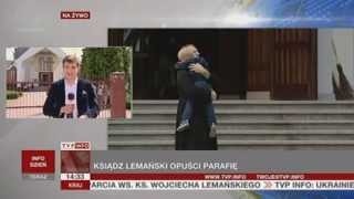Ksiądz Lemański odchodzi z parafii (TVP Info, 15.07.2013)