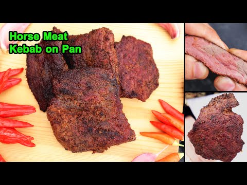 How to Cook Horse Meat Juicer | Best Tikka on Tawa | Horse Meat Steak | Horse Meat Barbeque