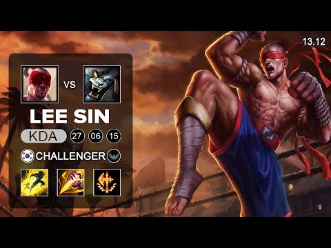 Lee Sin vs Rengar Jungle - KR Challenger - Patch 13.12 Season 13
