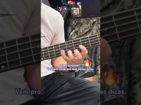 Vídeo aula de baixo, se ele quiser assar no contrabaixo o fogo vai pegar