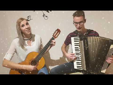 BELI OBLAKI, BELE SNEŽINKE - COVER - POSKOČNI & NUŠA DERENDA - LEON & KATJA