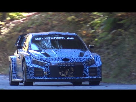 CRAZY New Hyundai I20 Rally 1 wrc 2022 Test in Italy / Flat out & Pure Sound