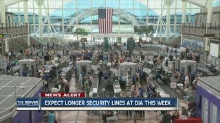 TSA: Not enough security screeners for number of passengers expected at Denver airport this week