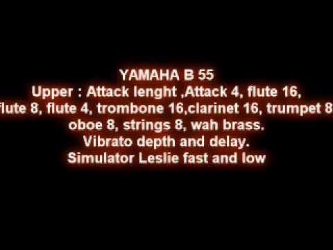 Yamaha Electone B-55 demo 1