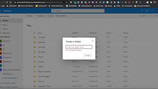 OneDrive: Create New Folder