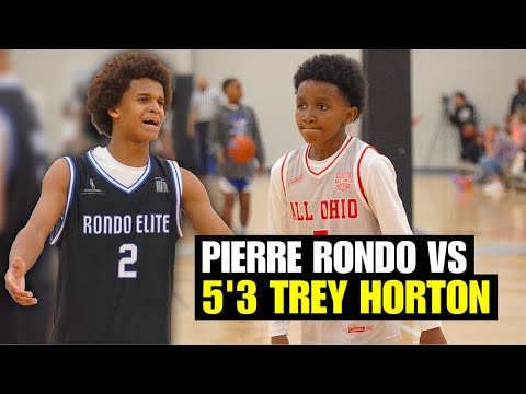 Pierre Rondo is a DOG ON THE COURT vs 5'2 SHIFTY Trey Horton!! Rondo Elite vs All Ohio