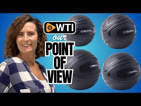 bintiva Non Bounce Slam Ball - Exercise Weighted Deadball for Workout and Fitness Routines - Medicine Dead Weight Ball - WTI product video review