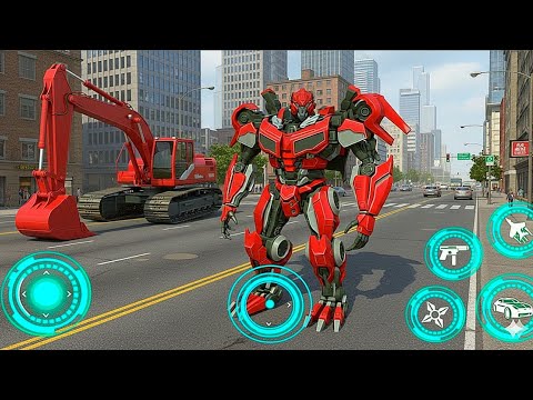 Excavator Robot transformers: Mech Multiple Transform Game Part 4 - Android Gameplay