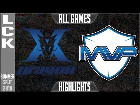 KZ vs MVP Highlights ALL GAMES | LCK Summer 2018 Week 4 Day 2 | King-Zone vs MVP FULL SERIES