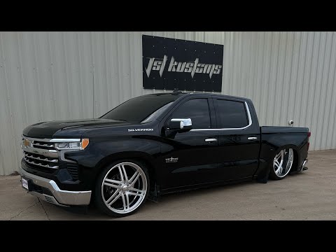 2023 Chevy Silverado gets coilovers/bagged