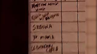 Aerosmith - 2006/2007 Outtake sessions whiteboard list of songs working titles