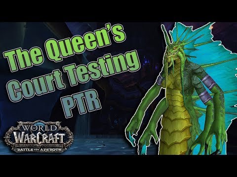 BFA - 8.2 PTR The Eternal Palace Raid Testing of The Queen's Court! An Aff Warlocks Dream!