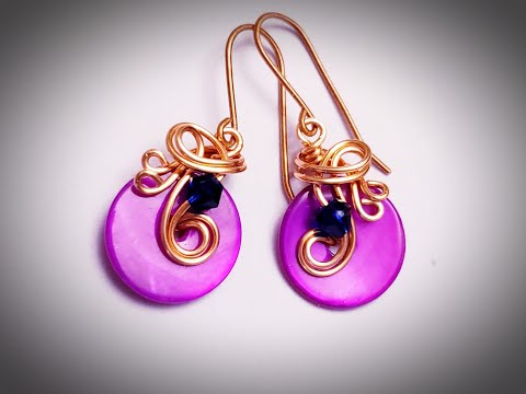 Beebeecraft  - Fancy Wirework Heishi / Disk Earrings  - Cheryl St. Pierre