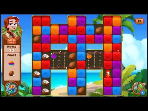 Lost Island Blast Adventure Level 447 - NO BOOSTERS 🏝️ | SKILLGAMING ✔️