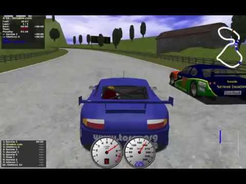TORCS gameplay car2-trb1 versus all on Road Tracks - Noye hill
