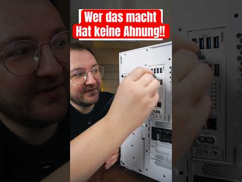 Wer das macht hat keine Ahnung!!
