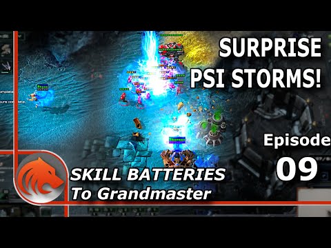 StarCraft 2: One Base Storm Drops With Skill Batteries!