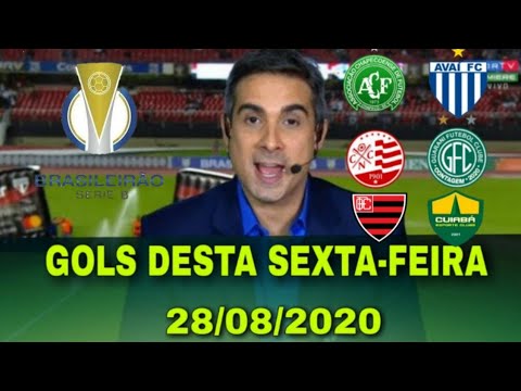 GOLS DESTA SEXTA-FEIRA 28/08/2020 - CAMPEONATO BRASILEIRO SÉRIE B, GOLS DE HOJE, GOLS DA RODADA