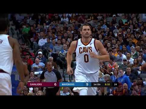 Kevin Love 29 pts, 15 rebs, 3 asts! Dallas Mavericks vs Cleveland Cavaliers, 2017-11-11