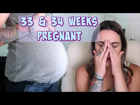 Emotional Pregnancy Update! | 33 & 34 Weeks Pregnant Video