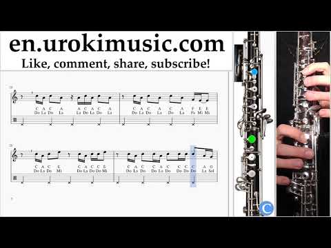 Oboe lessons Imagine Dragons - Thunder Sheet Music Tutorial um-i352