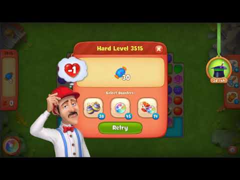 Gardenscapes Stuck Level 3515