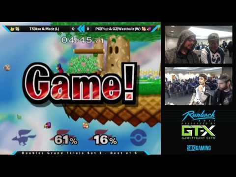 Runback 2017 Doubles Grand Finals - TS|Axe & Medz (Blue) vs PG|Plup & G2|Westballz (Red)
