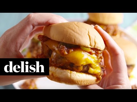 Chili Cheese Burgers | Delish