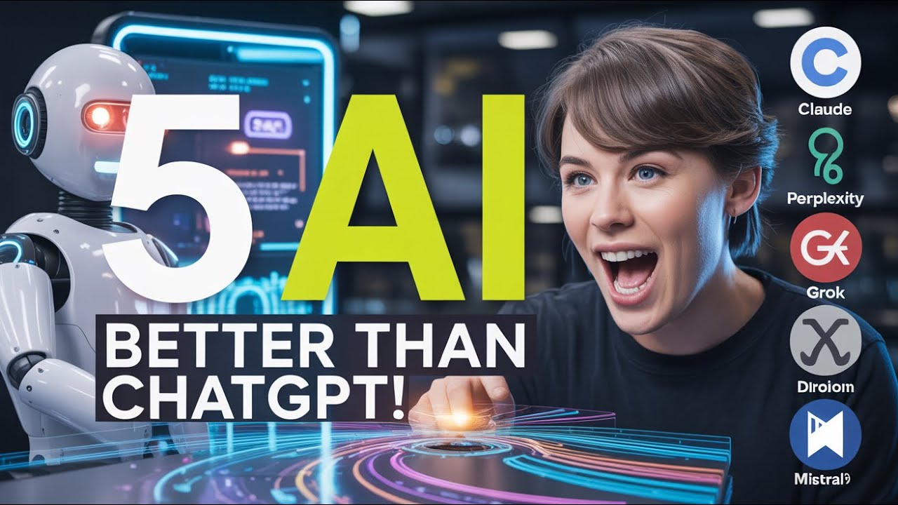 Top 5 Best ChatGPT Alternatives in 2025 — Faster, Smarter & Cheaper AI Tools You Must Try