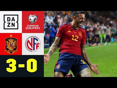 Traumdebüt für Joselu: Spanien - Norwegen 3:0 | European Qualifiers | DAZN Highlights