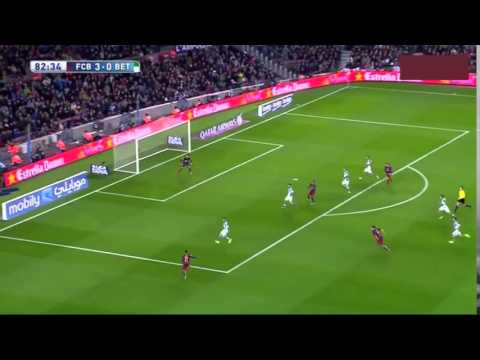 Neymar’s Incredible Backheel Spin Assist for Luis Suarez v Real Betis