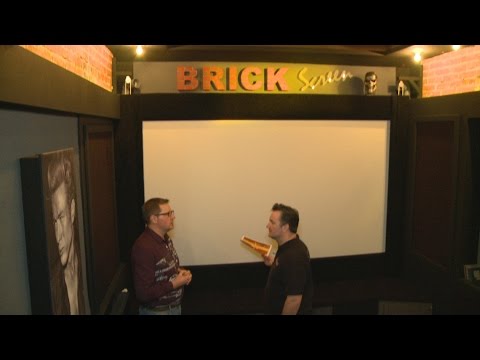 Willkommen im "Brick Screen" Heimkino von unserem Kunden Tobias