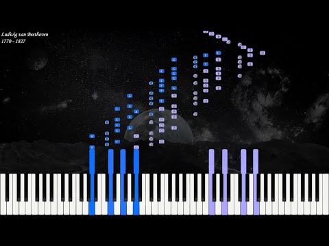Beethoven - Fantasia in G Minor Op 77 | Piano Synthesia | Library of Music