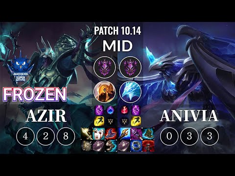 SUP Frozen Azir vs Anivia Mid - KR Patch 10.14