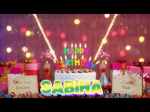 SABiHA Happy Birthday Song with Names 🌟 Happy Birthday to You
