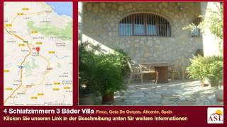 preview picture of video '4 Schlafzimmern 3 Bäder Villa zu verkaufen in Finca, Gata De Gorgos, Alicante, Spain'