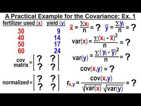 Covariance 1 of 17 What is Covariance in Relation to Variance and Correlation