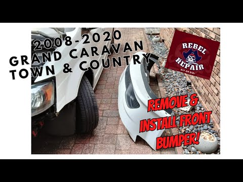 How To Remove & Install A Front Bumper | 2008-2020 Dodge Grand Caravan Chrysler Town & Country