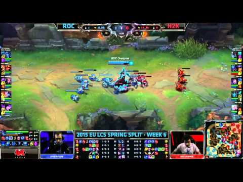 ROC vs H2K   LCS EU 2015 Spring W6D1   Team ROCCAT vs H2k Gaming VOD
