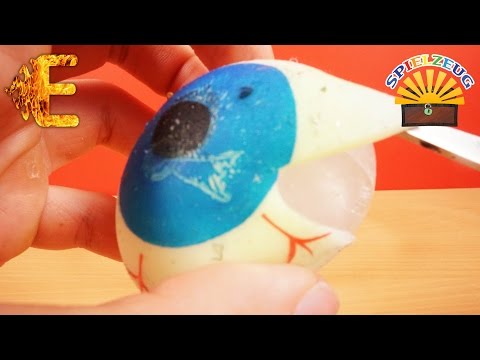 SCHLEIM AUGE GEFRIEREN - Was wird aus GEFRORENEM GLIBBER ? Kinder Experiment deutsch