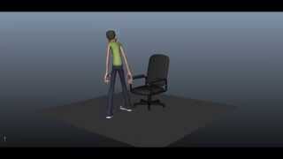 Sitting on a chair animation - Key Frames and rough timing