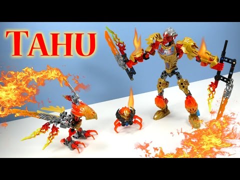 LEGO Bionicle Tahu Uniter of Fire & Ikir Creature 2016 Sets Build Review
